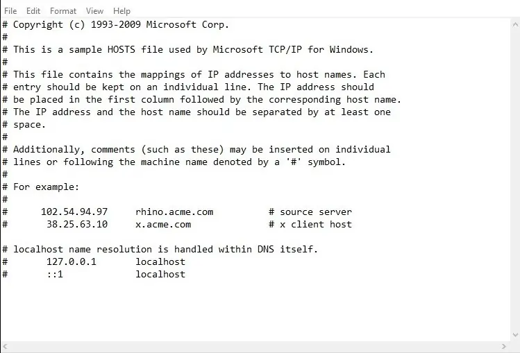 Host files